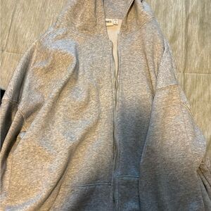 No Boundaries Heather Gray Oversized Hoodie